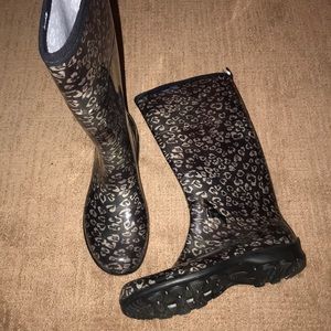 Rain boots : Cheetah Print